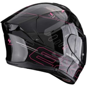Casco moto integrale Scorpion Exo 530 Air Fond Nero Opaco Rosa