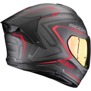 Casco moto integrale Scorpion Exo 530 Air Slope Nero Opaco Rosso