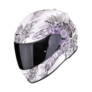 Casco moto integrale Scorpion Exo 491 Dream Bianco Camaleonte