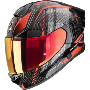 Casco moto integrale Scorpion Exo 530 Air Theras Metallizzato Rosso