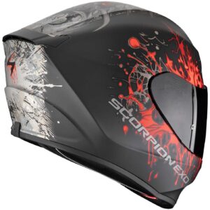 Casco moto integrale Scorpion Exo 391 Wolf Nero Opaco Rosso