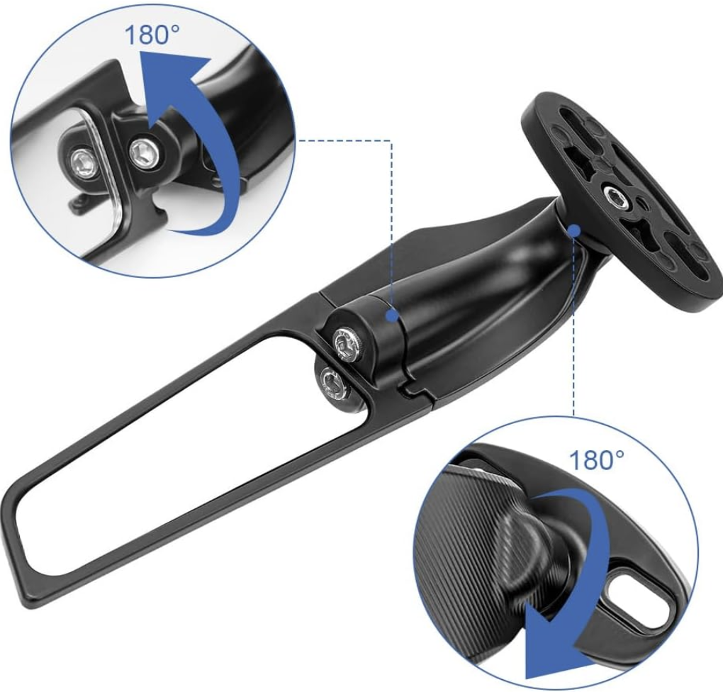 Specchietti per moto regolabili universali nero