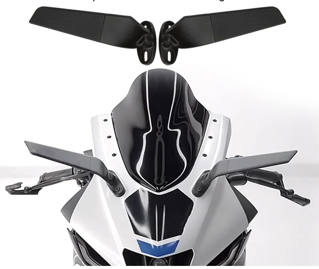 Specchietti per moto regolabili universali nero