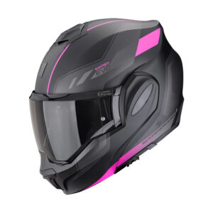 Casco moto modulare Scorpion Exo Tech Evo Socius Rosa Opaco
