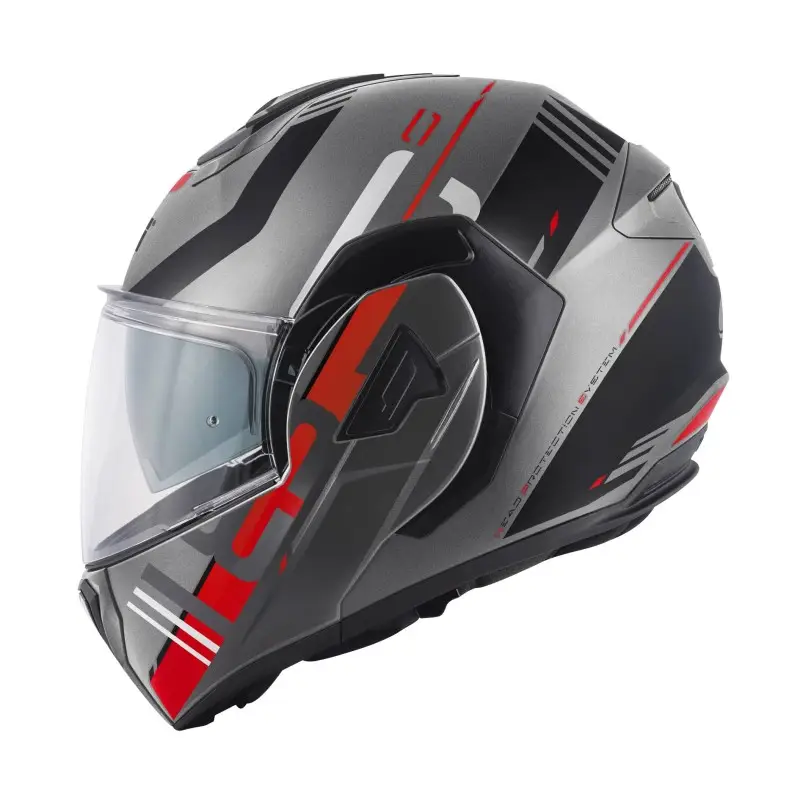 Casco modulare reversibile Givi X30 Pulsar Titiano Rosso Opaco