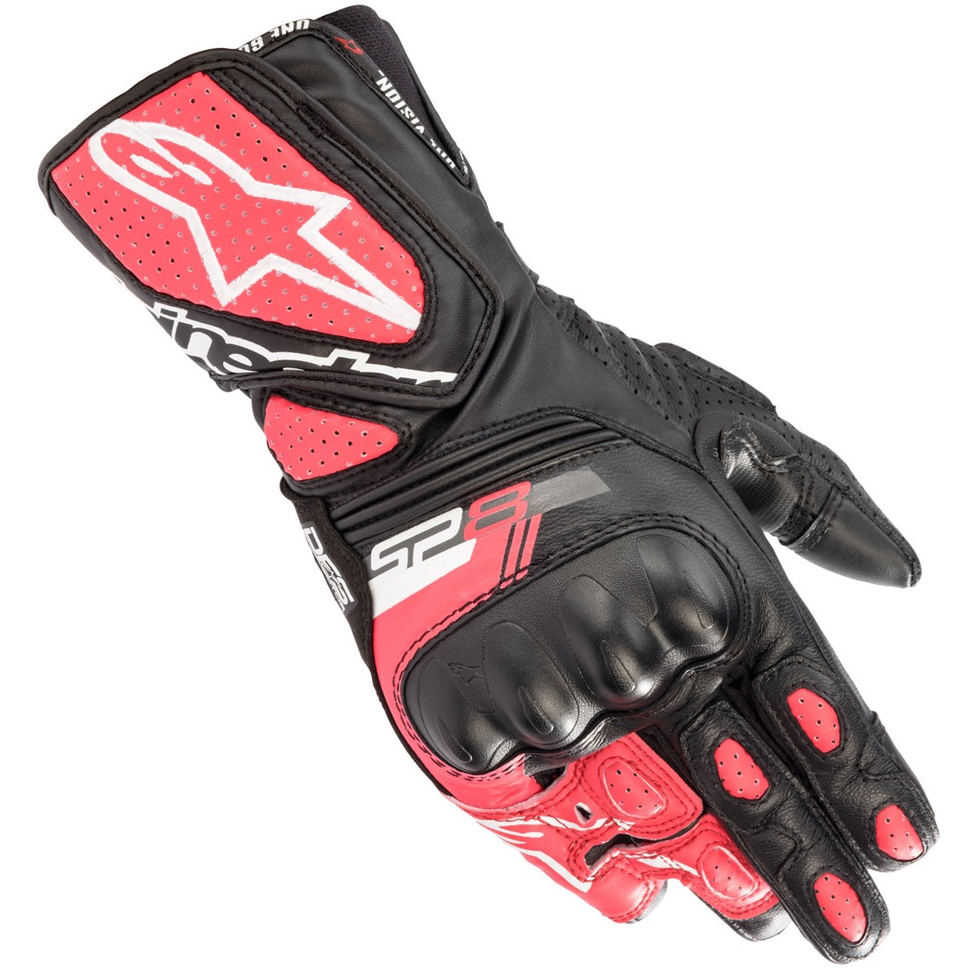 Guanti moto donna Alpinestars Stella SP8 V3 Nero Diva Rosa