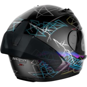 Casco moto integrale Nolan N60.6 Sport Raindance Nero Opaco Multicolor