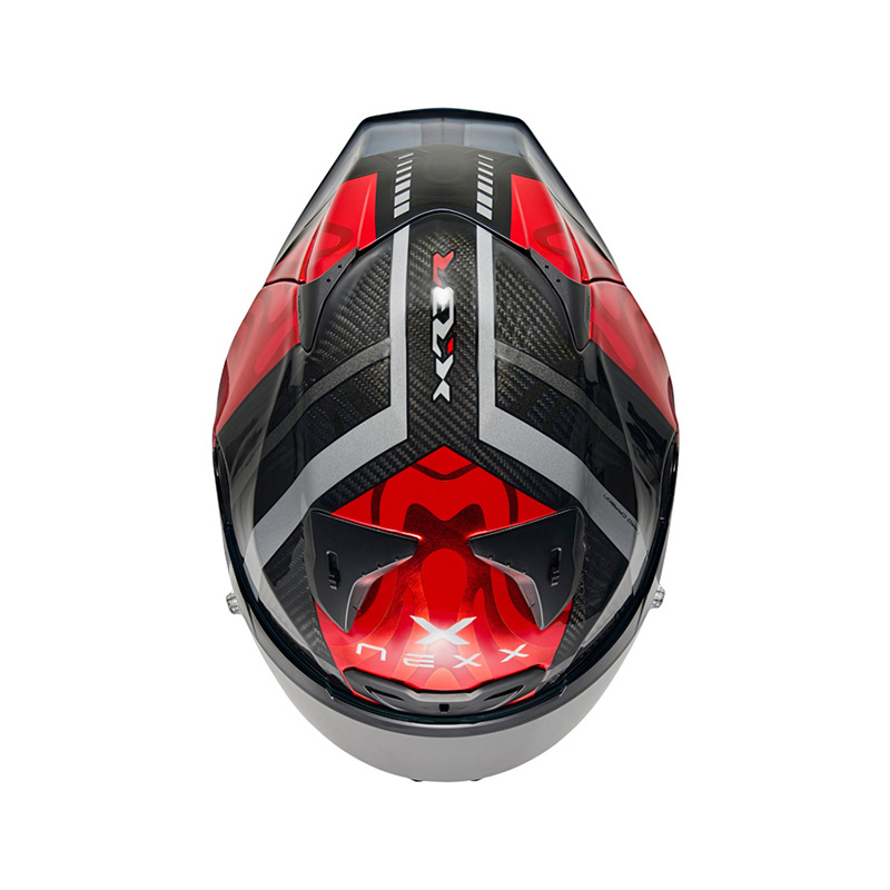 Casco moto integrale Nexx X R3R Swirl Rosso