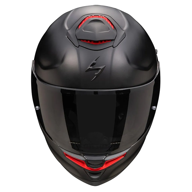 Casco moto integrale Scorpion Exo Gt Sp Air Nero Opaco Rosso