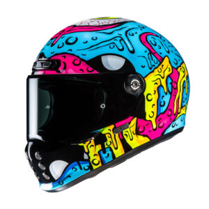 Casco moto integrale Hjc V10 Squeeze Blu