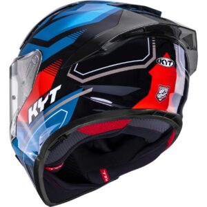 Casco moto integrale Kyt R2R Parsec Nero Blu Rosso