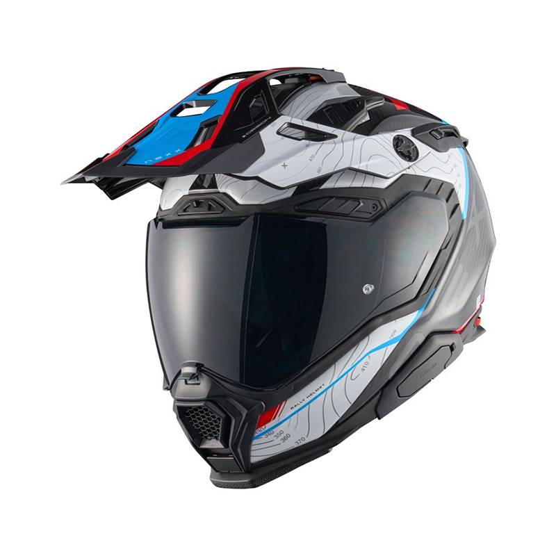 Casco moto touring Nexx X.Wed3 Furka Blu Rosso