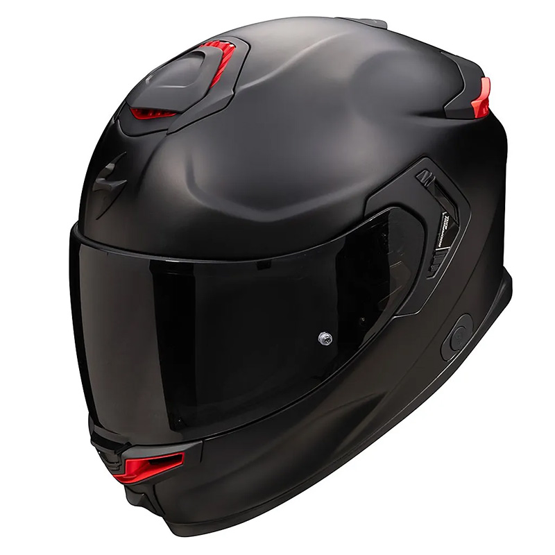 Casco moto integrale Scorpion Exo Gt Sp Air Nero Opaco Rosso