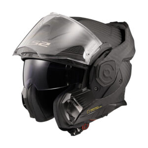 Casco moto modulare Ls2 Advant X Carbon Nero Opaco