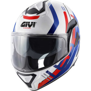 Casco moto modulare Givi X30 Pulsar Bianco Blu Rosso