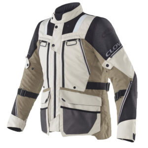 Giacca moto touring Clover Outland 3 Wp Sabbia