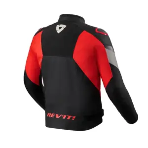 Giacca moto tessuto Revit Control H2O Nero Rosso