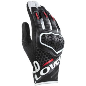 Guanti moto estivi Clover Predator 2 Bianco Rosso Nero