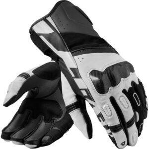 Guanti moto in pelle Revit RSR 5 Nero Bianco
