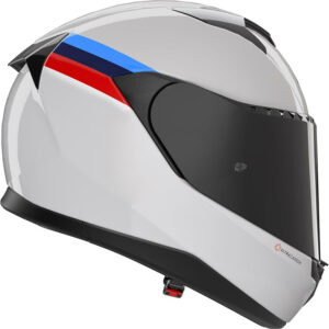 Casco moto integrale Nolan X-904 Ultra Carbon Gemini Blu Rosso