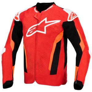 Giacca moto estiva Alpinestars T-Gp Air Rosso Brillante Rosso Fluo