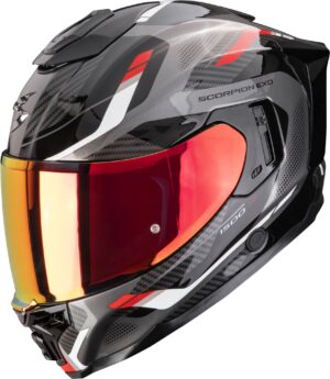 Casco moto integrale Scorpion Exo-1500 Air Sleek Nero Rosso