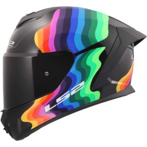 Casco moto integrale Ls2 Rapid III Flow Nero Multi