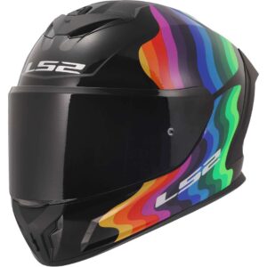Casco moto integrale Ls2 Rapid III Flow Nero Multi