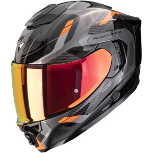 Casco moto integrale Scorpion Exo-1500 Air Sleek Nero Arancio