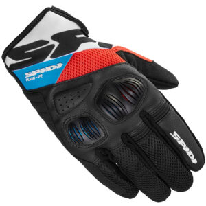 Guanti moto estivi Spidi Flash-R Evo Rosso Azzurro
