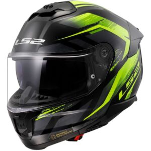 Casco moto integrale Ls2 FF808 Stream II Fury Nero Giallo