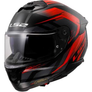 Casco moto integrale Ls2 FF808 Stream II Fury Nero Rosso