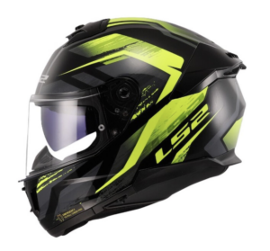 Casco moto integrale Ls2 FF808 Stream II Fury Nero Giallo