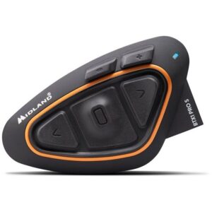 Interfono moto bluetooth singolo Midland BTX1 Pro S NR con HI-FI Speaker