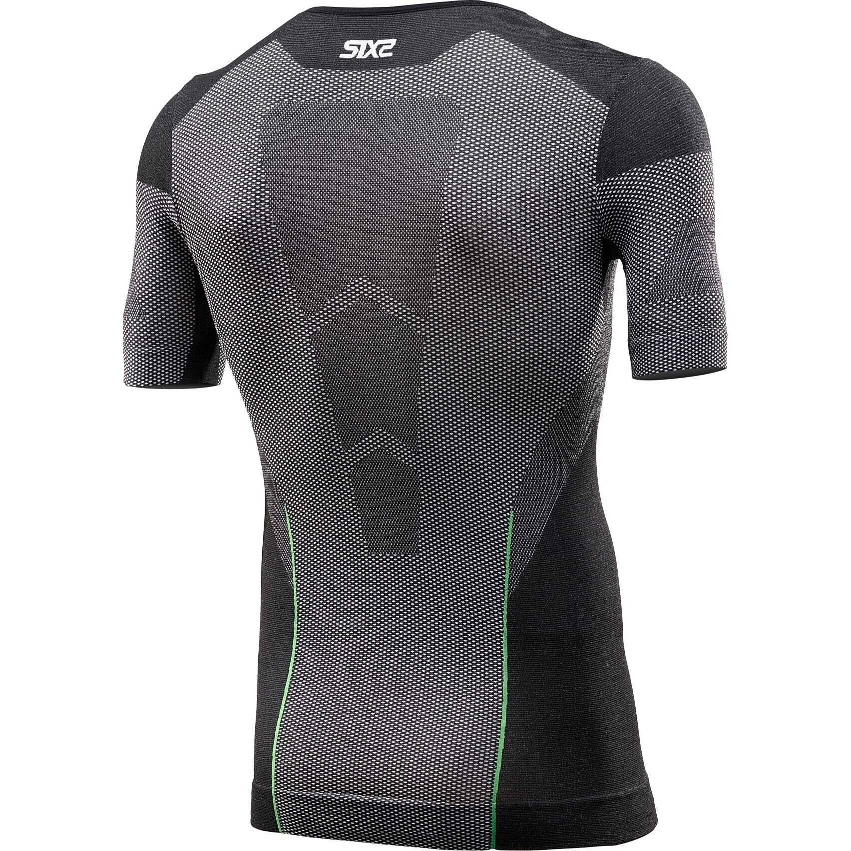 Maglia intima moto Sixs TS1L BT V2 Nero Carbon