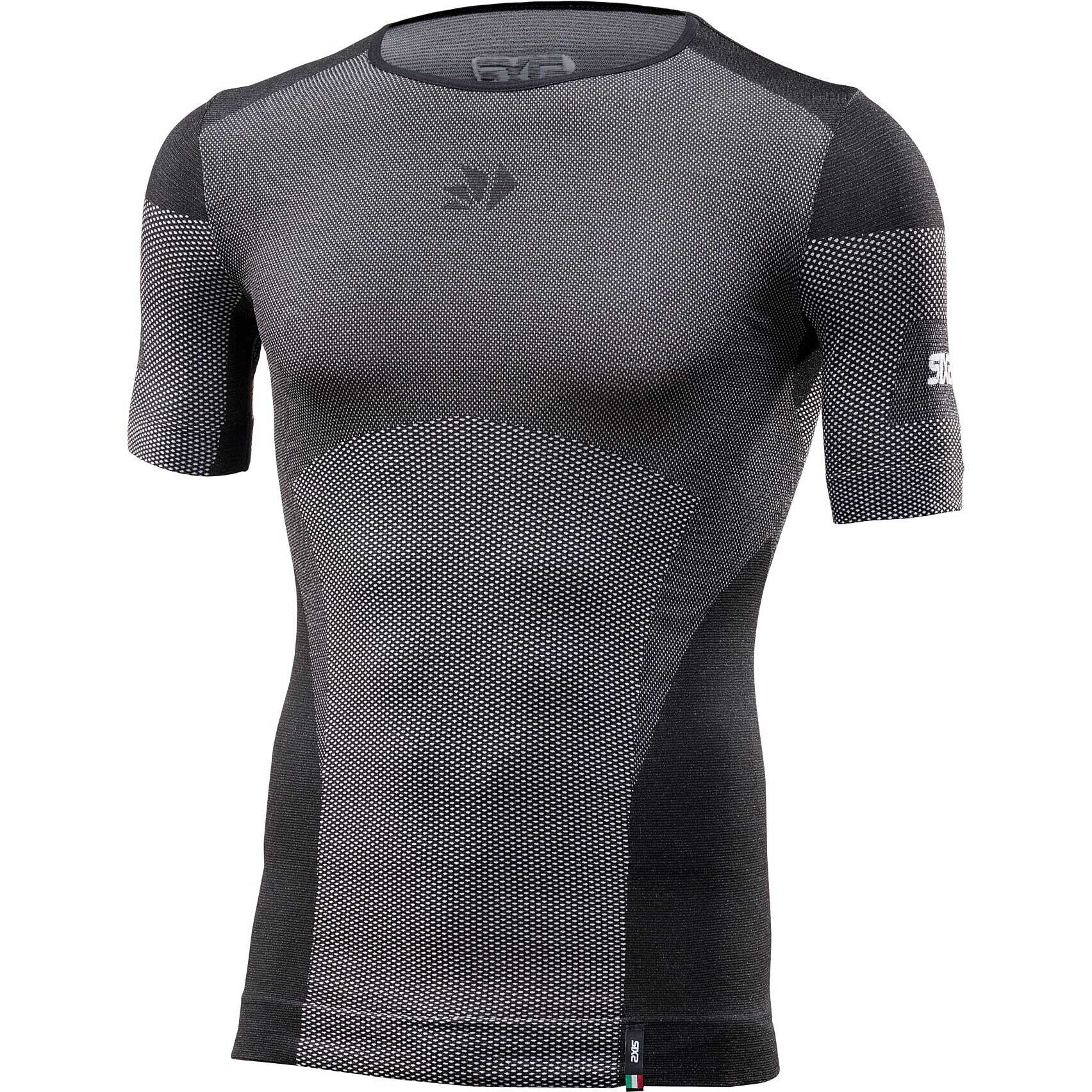 Maglia intima moto Sixs TS1L BT V2 Nero Carbon