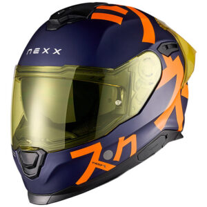 Casco moto integrale Nexx Y100R Nippon Blu Opaco