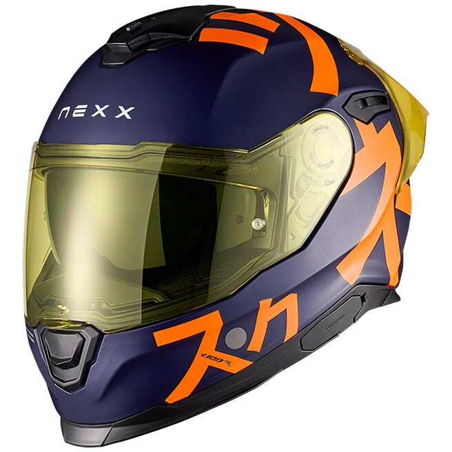 Casco moto integrale Nexx Y100R Nippon Blu Opaco
