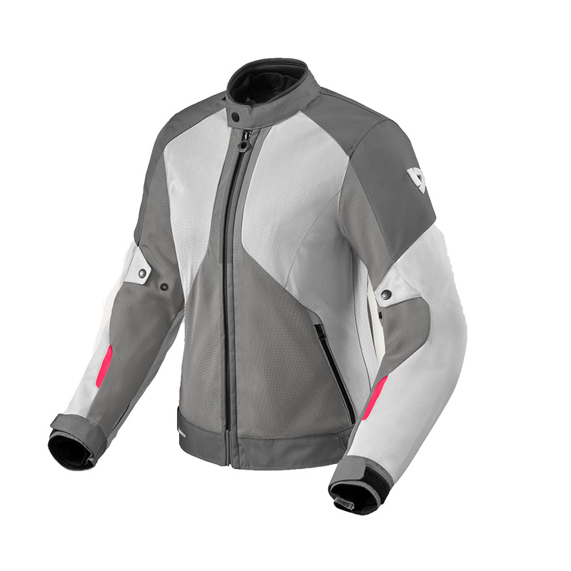 Giacca moto estiva traforata Revit Torque 3 H2O Lady Grigio Fucsia