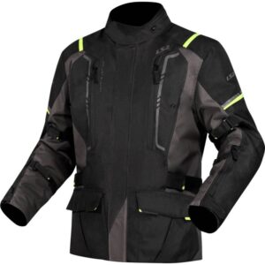Giacca moto Ls2 Narvik Lady Grigio Nero Giallo Fluo