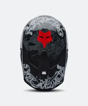 Casco cross Fox V1 Abyss Nero Rosso
