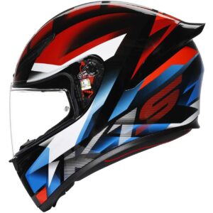 Casco moto integrale Agv K1 S Fastlap Nero Rosso Blu
