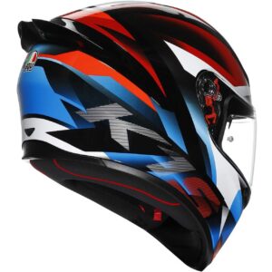 Casco moto integrale Agv K1 S Fastlap Nero Rosso Blu