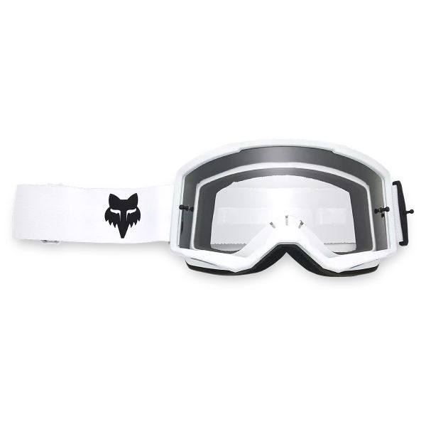 Maschera cross enduro Fox Main Core Bianco