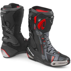 Stivali moto racing Forma Phantom Nero Grigio Rosso