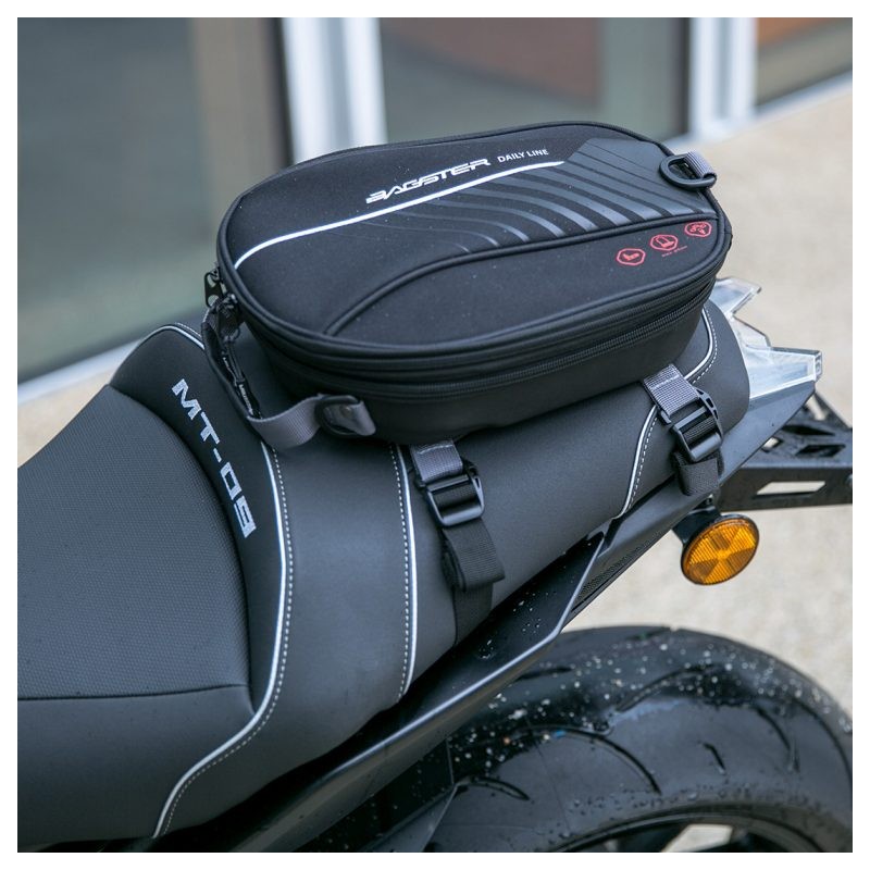 Borsa da sella universale Bagster D-Line Locker Nero