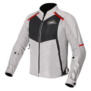 Giacca moto estiva uomo Ls2 Breeze Grigio Chiaro