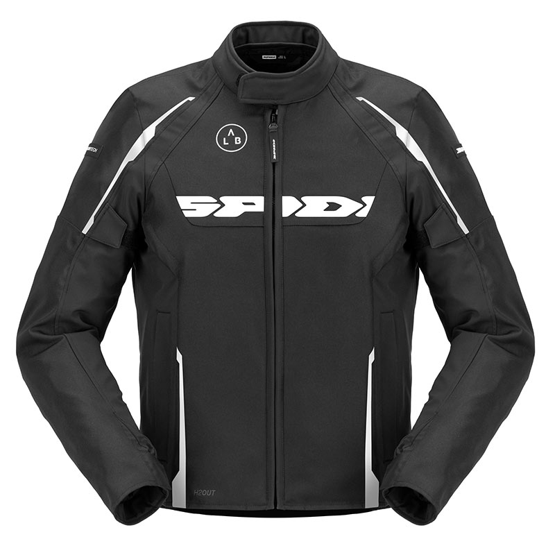 Giacca moto Spidi Dragon H2OUT Nero Bianco
