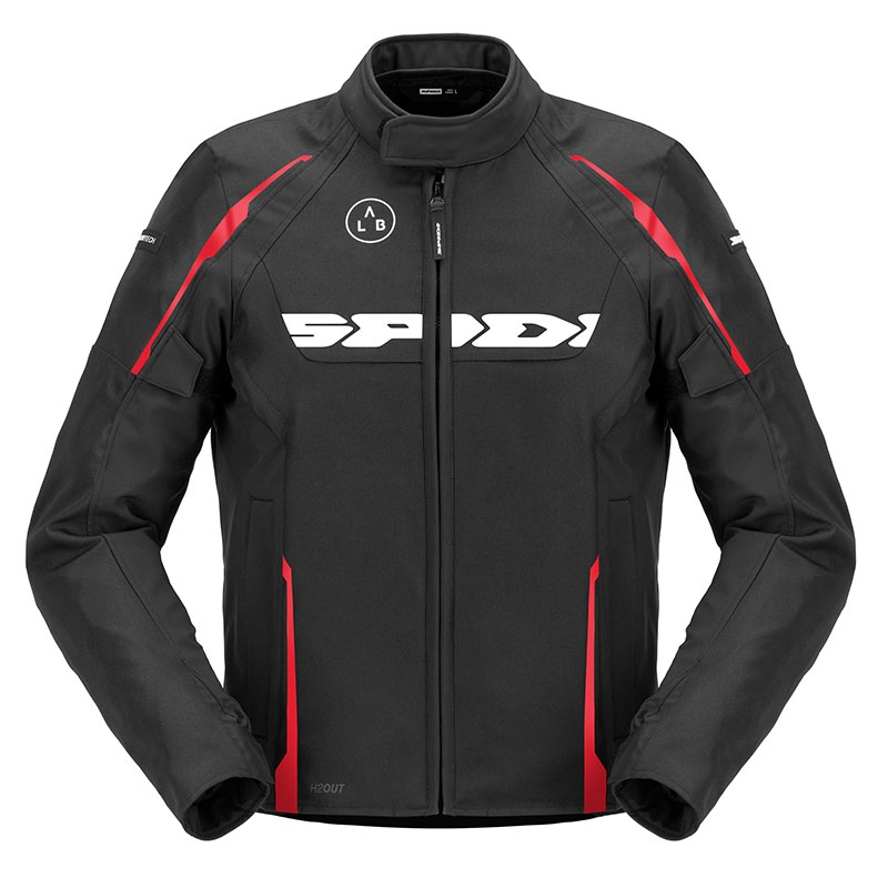 Giacca moto Spidi Dragon H2OUT Nero Rosso
