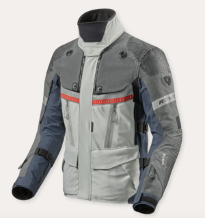 Giacca moto touring Revit Dominator 3 Gtx Silver Blu